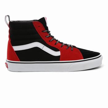 Damske Kotnikove Tenisky Vans OTW Webbing SK8-Hi Červené/Čierne/Biele VA09WTGBN